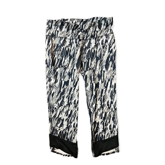 Under Armour Womens Cropped Mesh Leggings Small - Picture 1 of 3